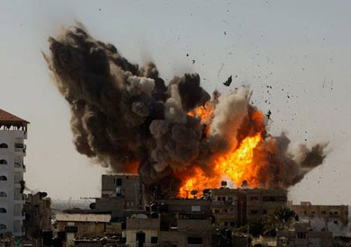 القصف الإسرائيلي على قطاع غزة-ارشيفية